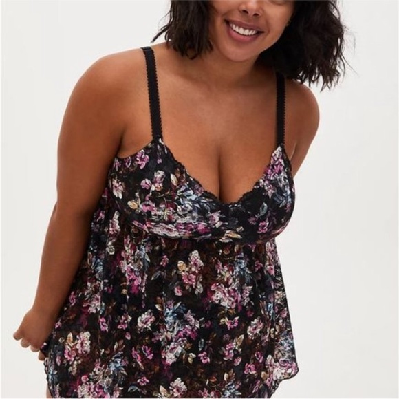 ⭐️Torrid Curve Black Lace Babydoll - Picture 2 of 9